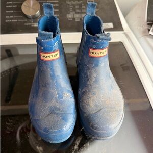 Hunter Kids Vibrant Blue Rain Boots